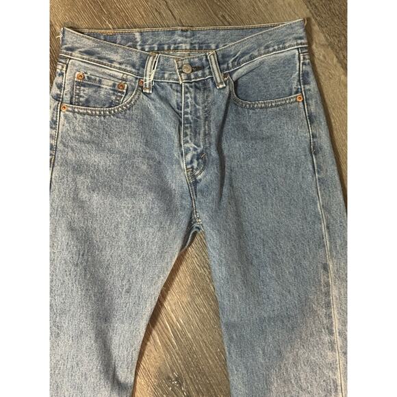 Levis 505 Jeans, Men’s Straight Leg, 29x30, Light/medium Wash - Picture 2 of 5